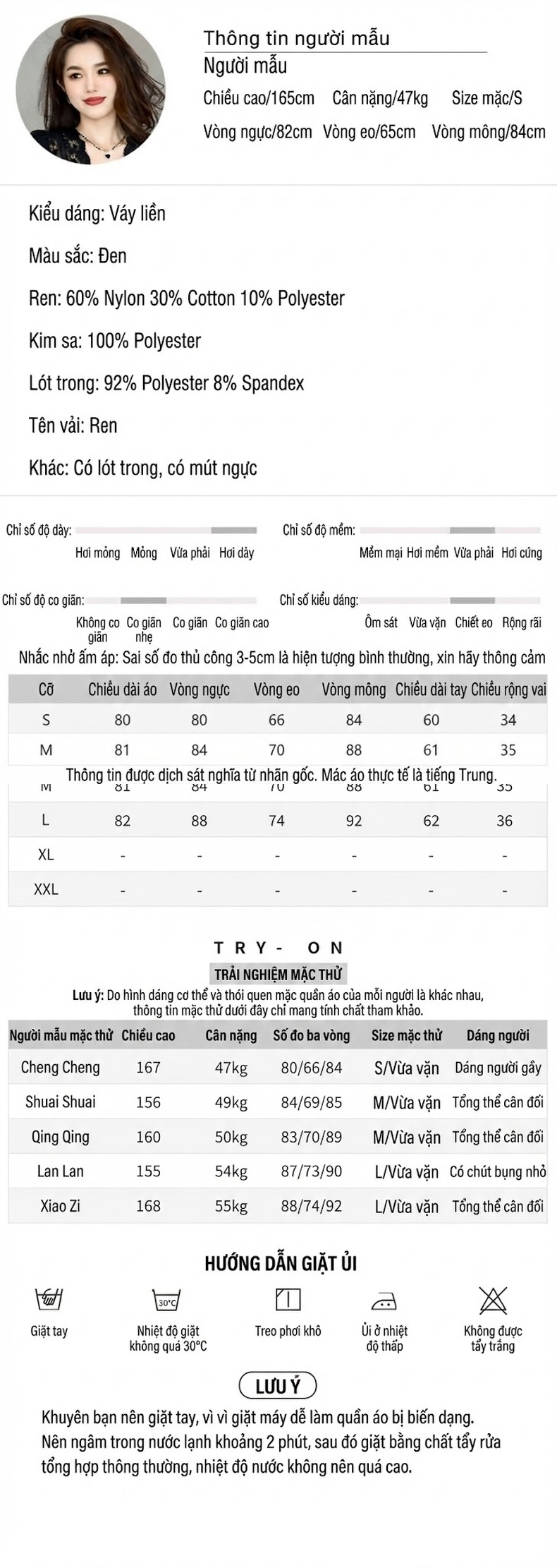 Váy Dạ Hội Nữ Tay Dài Phối Ren Thiết Kế Pháp, Đính Kim Sa Lấp Lánh Màu Đen chi tiết 2