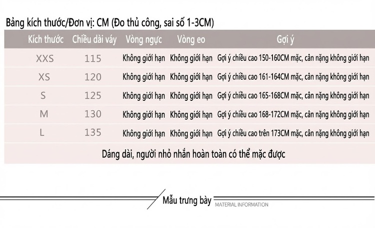 Váy Dài Nữ Dáng Xòe Cổ Yếm Họa Tiết Hoa Nhí Chất Liệu Voan Màu Xanh, Hồng chi tiết 4