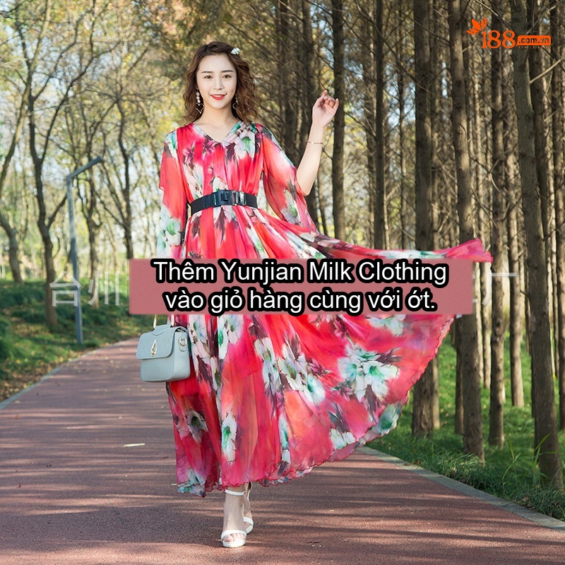 Váy Dài Nữ In Họa Tiết Bãi Biển Phong Cách Bohemian Chất Liệu Voan chi tiết 1