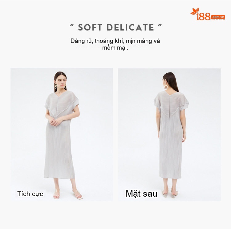 Váy Dài Nữ V-Neck Họa Tiết Tim Dáng Ôm Phong Cách Tối Giản Màu Trắng, Xám, Đen chi tiết 2