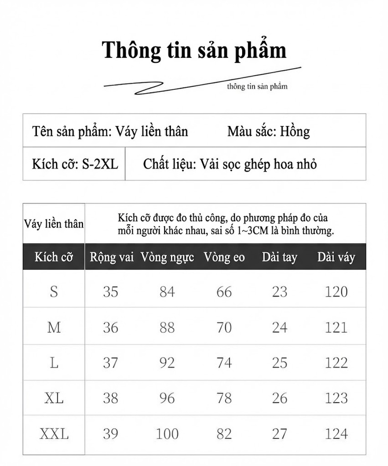 Váy Dài Nữ Xòe Hoa Nhí Cổ chữ V Ren Tay Ngắn Phong Cách Pháp chi tiết 4