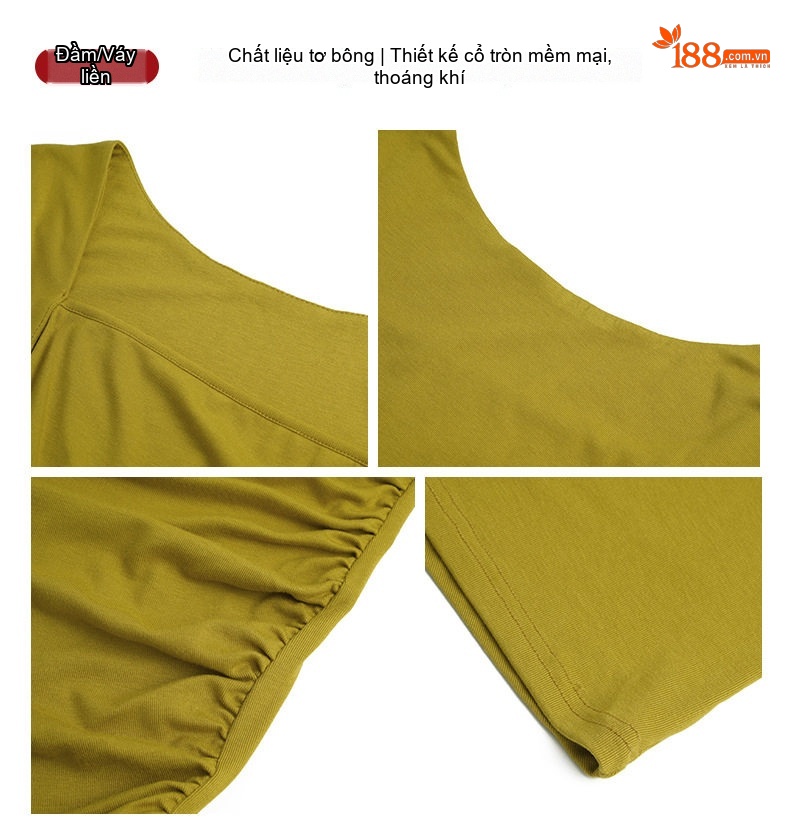 Váy Dài Ôm Body Nữ Dáng Suông Không Tay Cổ chữ Vuông Màu Đen, Vàng chi tiết 4