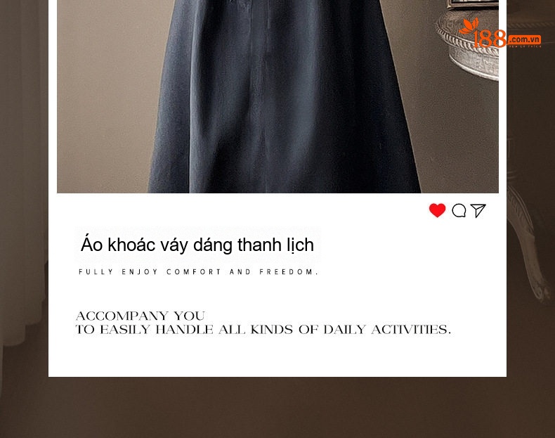 Váy Dài Tay Thu Đông Dáng Chữ A Thắt Eo Phong Cách Pháp Thanh Lịch Màu Đen chi tiết 6