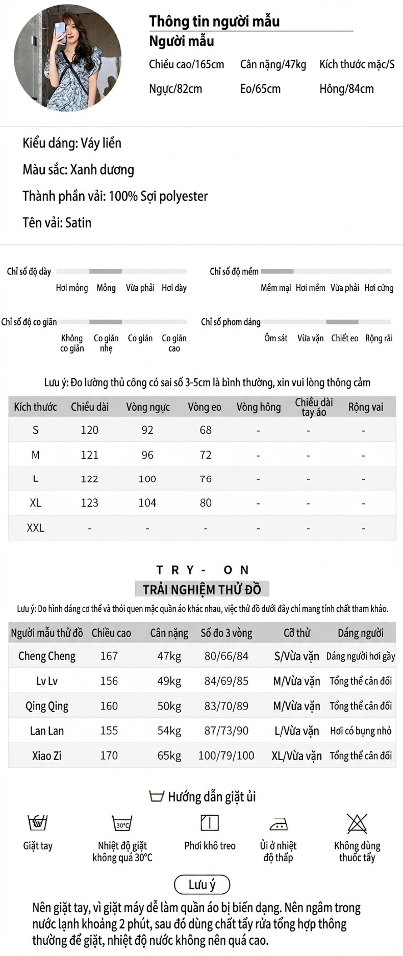 Váy Đầm Dài Họa Tiết V Cổ Lụa Eo Thon Dáng Ôm chi tiết 1