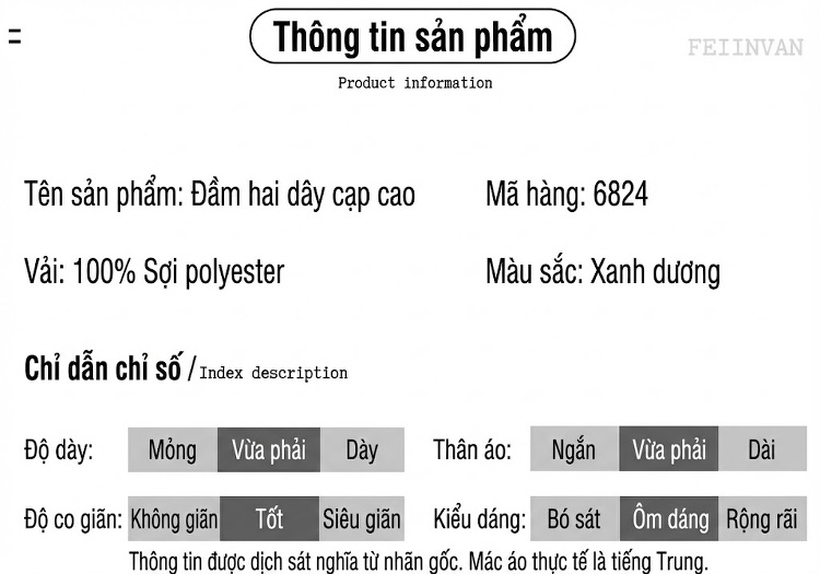 Váy Đầm Dự Tiệc Nữ Dáng Xòe Cổ chữ Vuông Dây Bản Lớn Màu Xanh Lam chi tiết 4