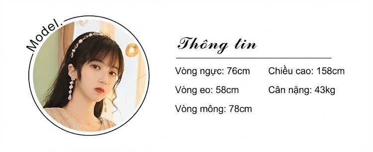 Váy Đầm Midi Tay Dài Cổ chữ V Lụa Voan Mỏng Nhẹ Thiết Kế Pháp Thanh Lịch Màu Be chi tiết 3