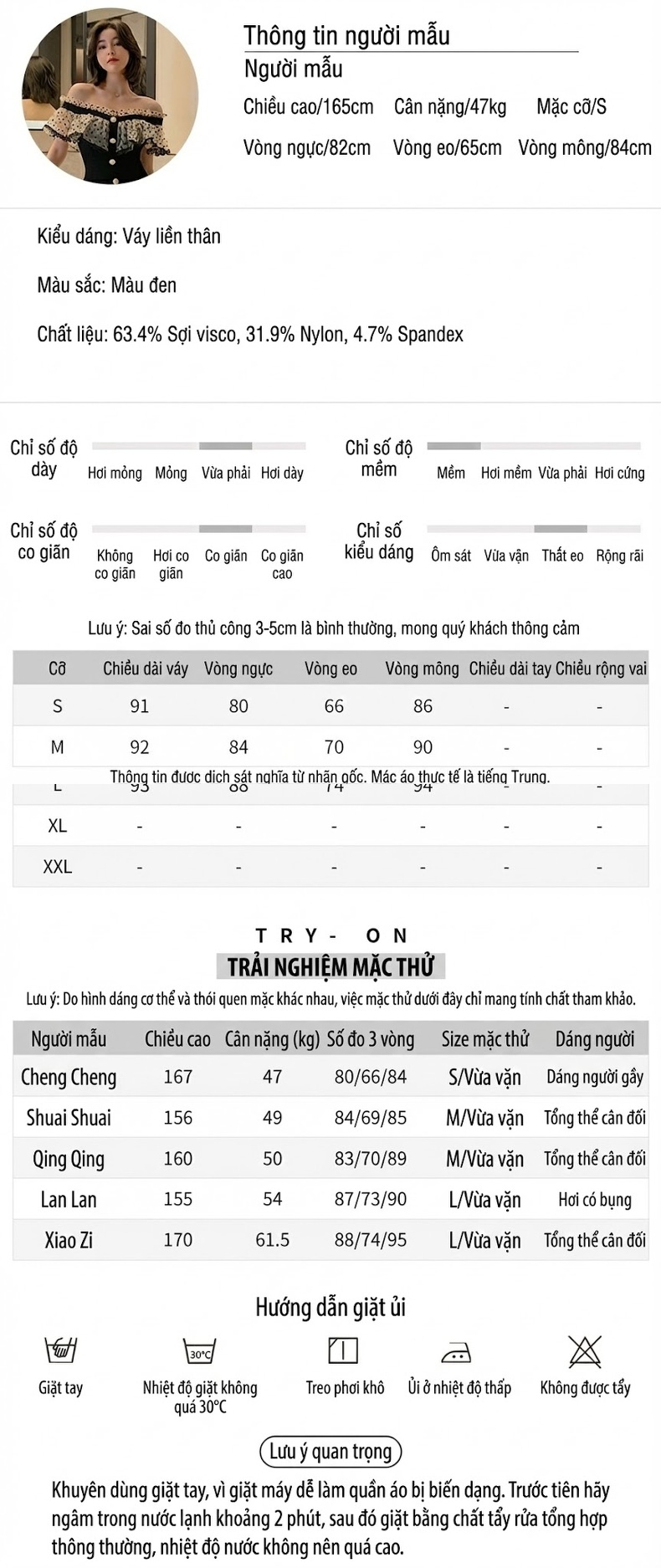 Váy Đầm Nữ Hở Vai Phối Ren Xếp Ly Dáng Ôm Màu Đen chi tiết 2
