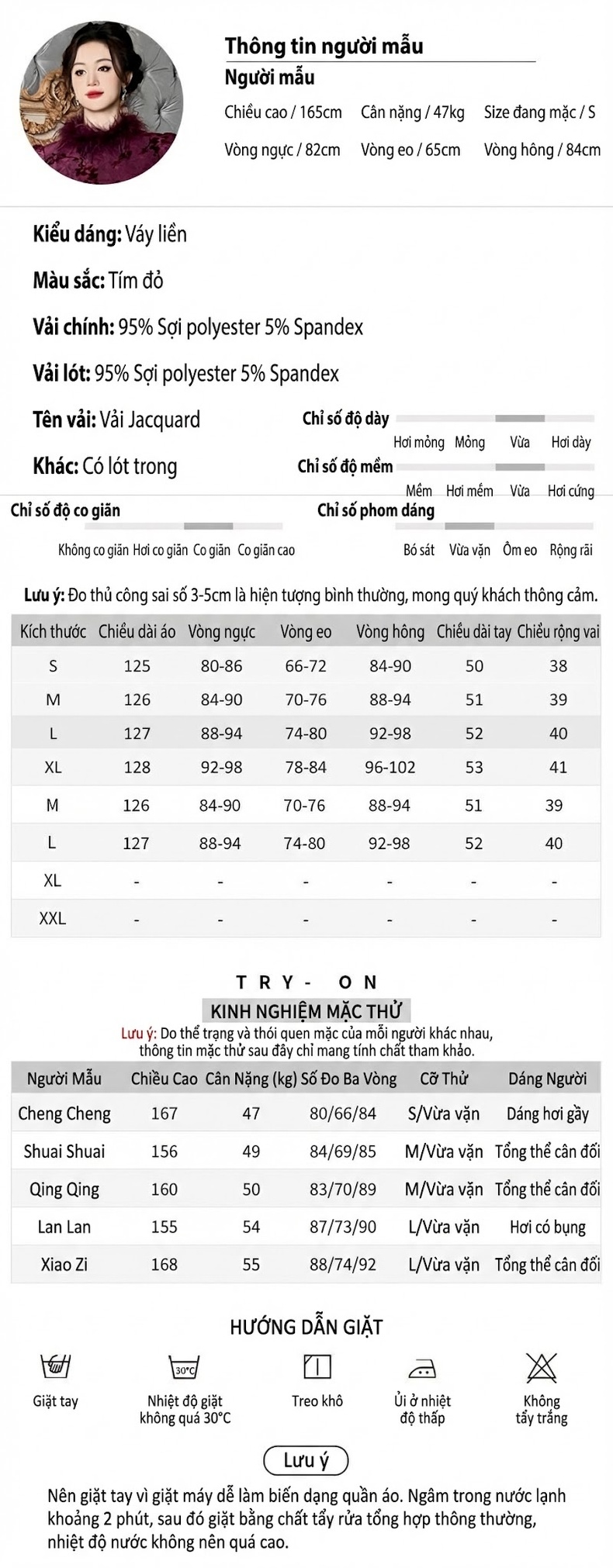 Váy Đầm Nữ Ôm Body Dáng Dài Thiết Kế Trung Hoa Cách Tân Chất Liệu Nhung Màu Đỏ Tía chi tiết 2