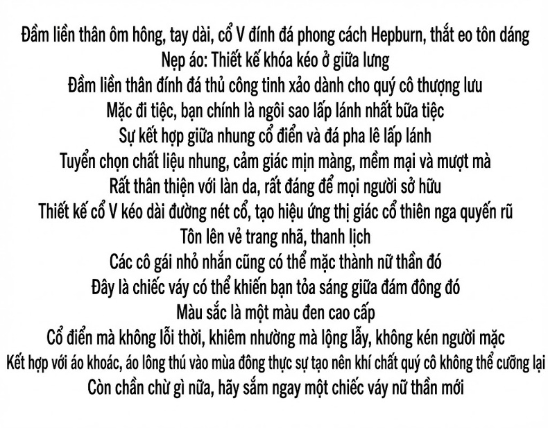 Váy Đầm Nữ Tay Dài Cổ Búp Bê Đính Đá Ôm Eo Dáng Chữ A Màu Đen chi tiết 2
