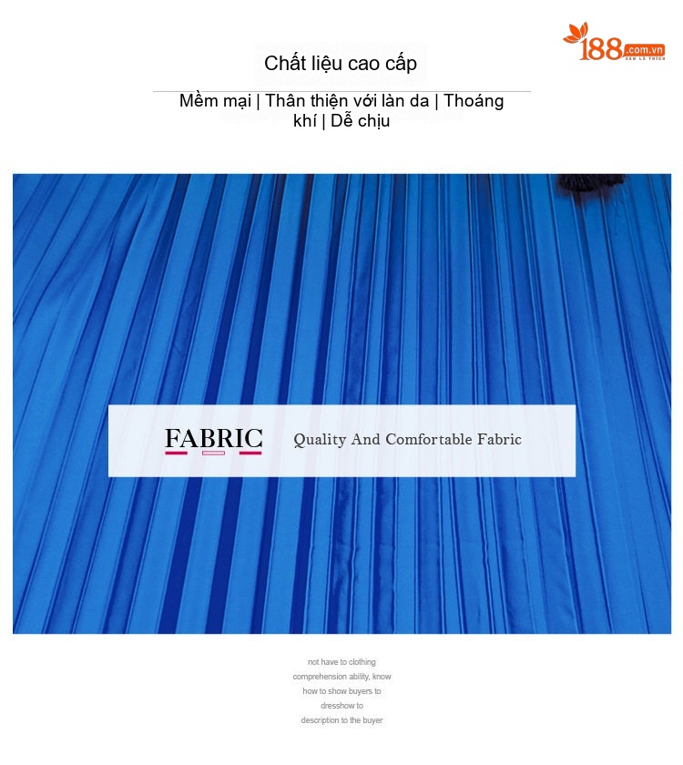 Váy Đầm Nữ Tay Ngắn Cổ Trụ Ly Xếp Eo A Màu Xanh Lá, Trắng, Hồng, Xanh Dương... chi tiết 6