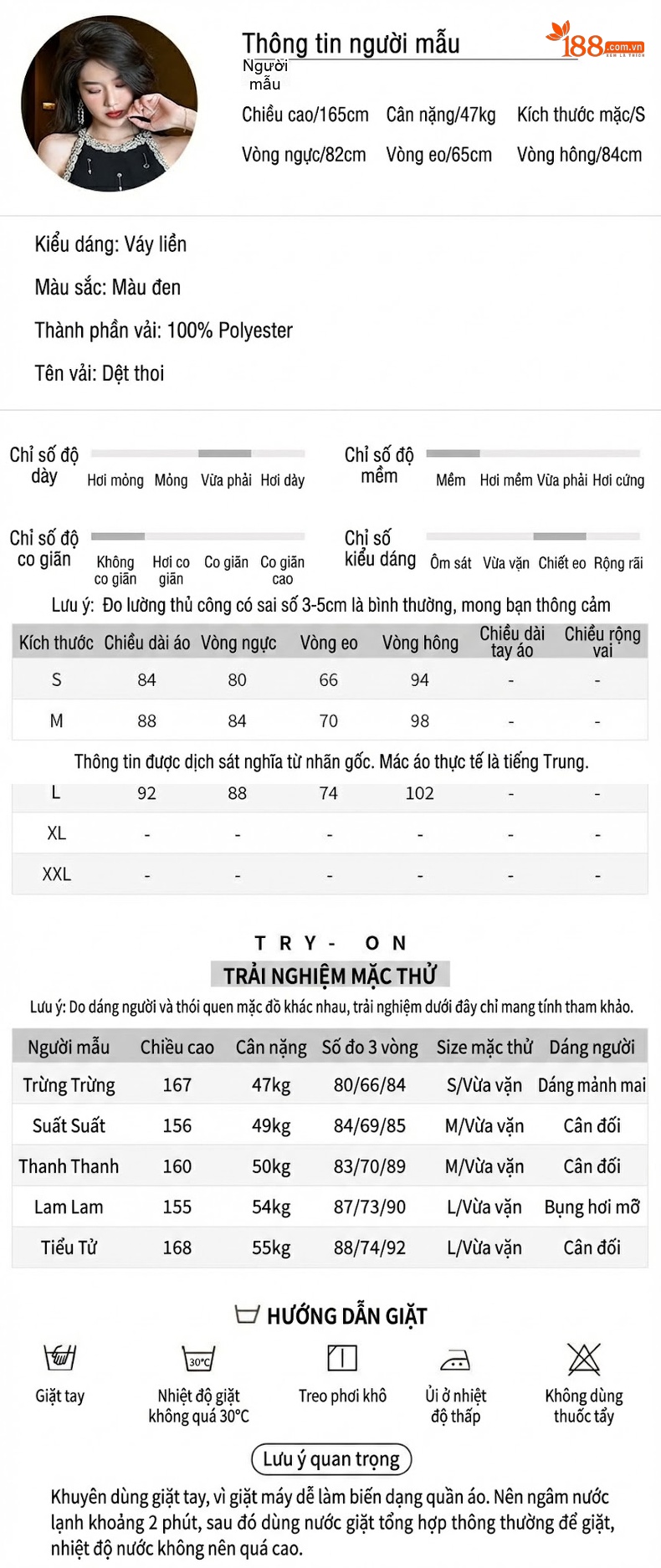 Váy Đầm Nữ Tiểu Thư Đính Đá Phong Cách Hepburn Không Tay Màu Đen chi tiết 2