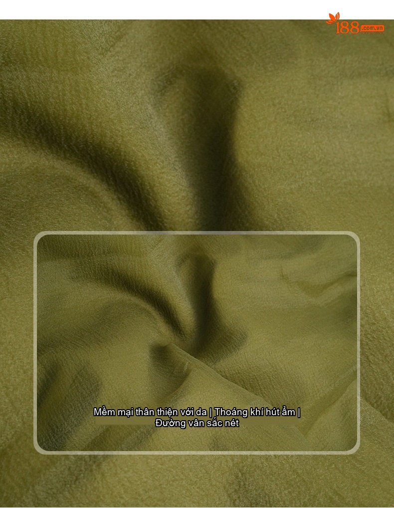 Váy Đầm Ôm Eo Dáng Xòe Organza Tay Bồng Phong Cách Tiểu Thư Màu Đen, Xanh Olive chi tiết 3
