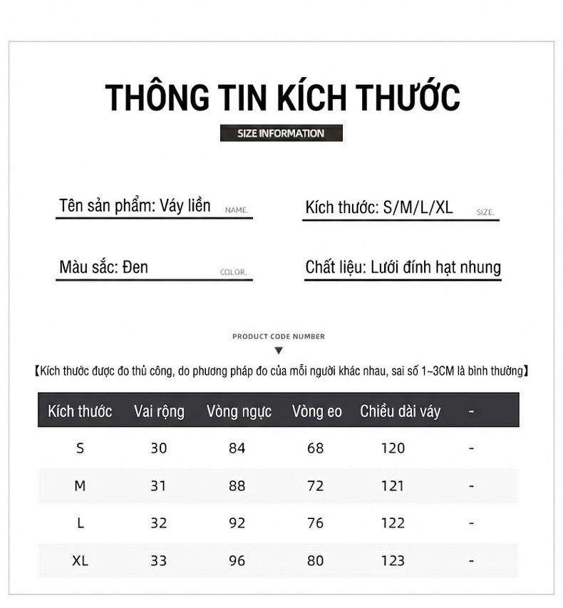 Váy Dây Đầm Dài Họa Tiết Chấm Bi Phong Cách Hepburn Thanh Lịch Màu Đen chi tiết 3