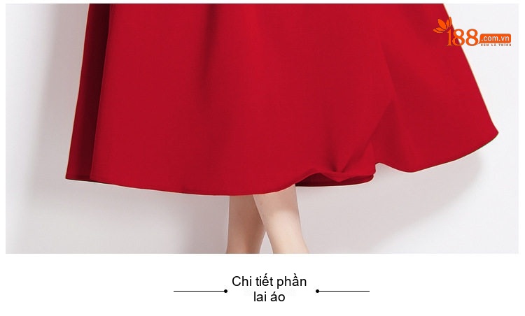 Váy Dây Nữ Cổ chữ Vuông dáng chữ A Chiết Eo Phong Cách Pháp Thanh Lịch Màu Đen, Trắng, Đỏ chi tiết 15