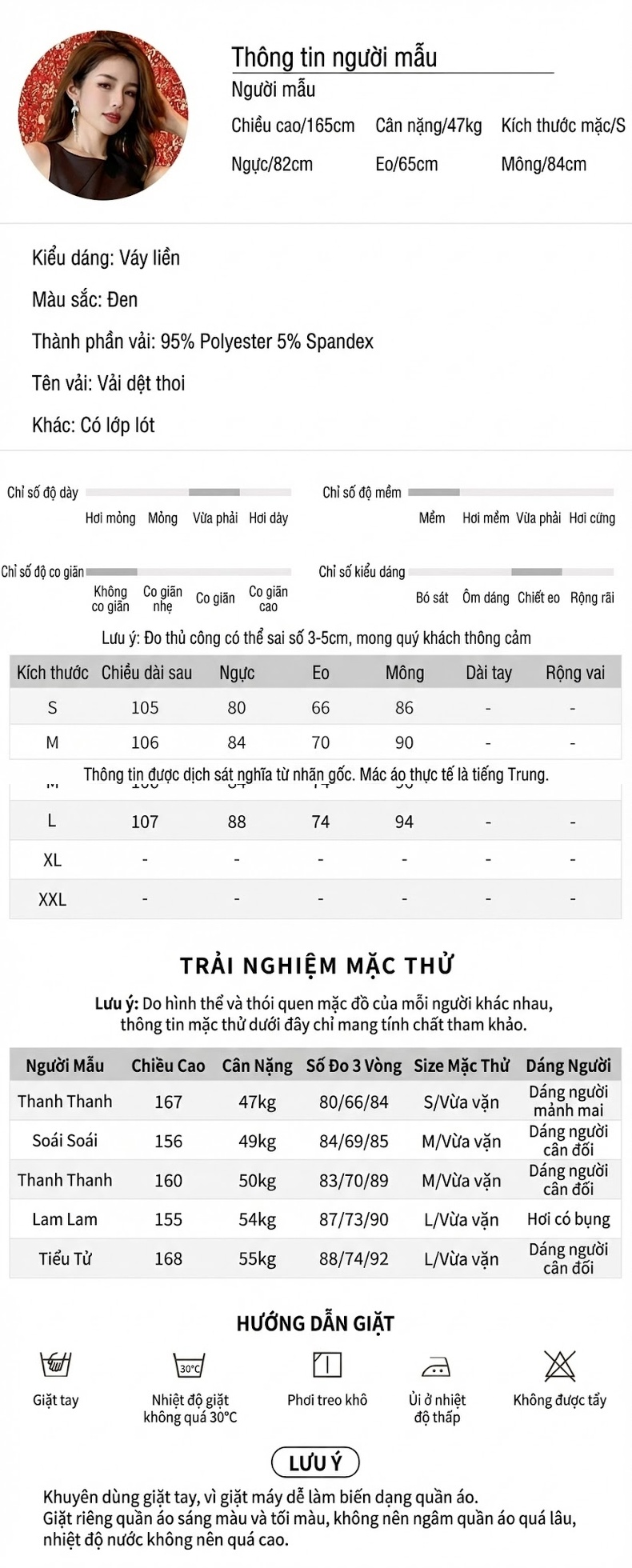 Váy Liền Công Sở Nữ Thiết Kế Dáng Ôm Thanh Lịch Màu Đen, Trắng chi tiết 2