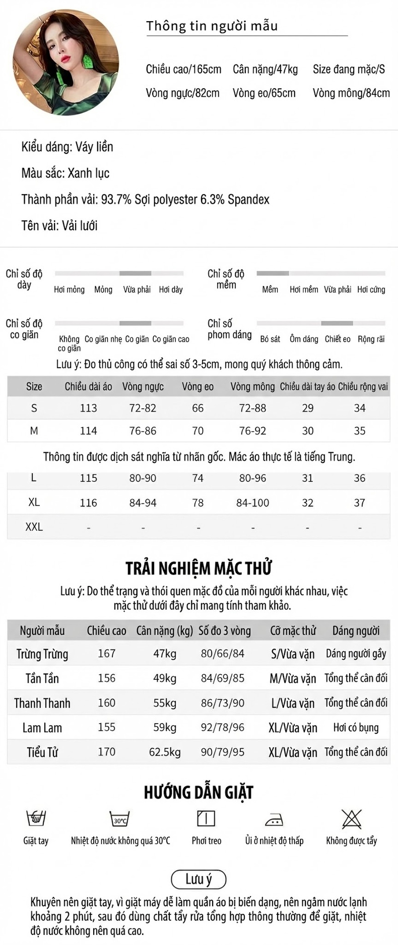 Váy liền thân Nữ Cổ chữ Vuông Tay Ngắn Lưới Mỏng Ôm Dáng Xẻ Tà Dáng Dài Màu Xanh Đen chi tiết 2