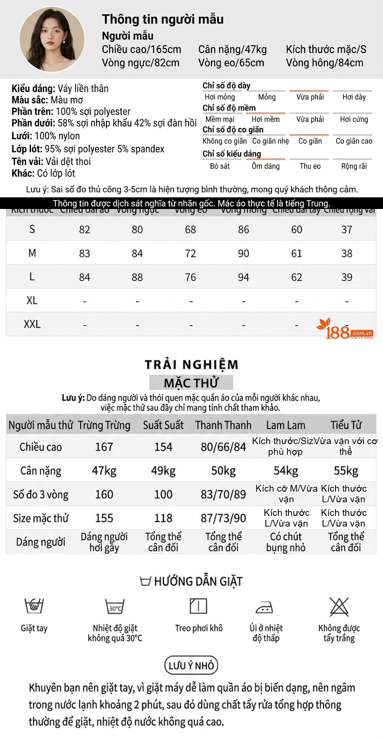 Váy liền thân Nữ Cổ Sơ Mi Tay Dài Ôm Body Màu Be chi tiết 2