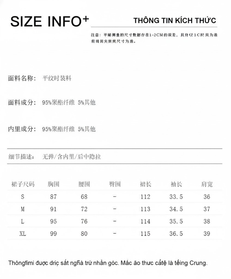 Váy liền thân Nữ dáng chữ A Chiết Ly Eo Thanh Lịch Màu Xanh Navy, Hồng chi tiết 7
