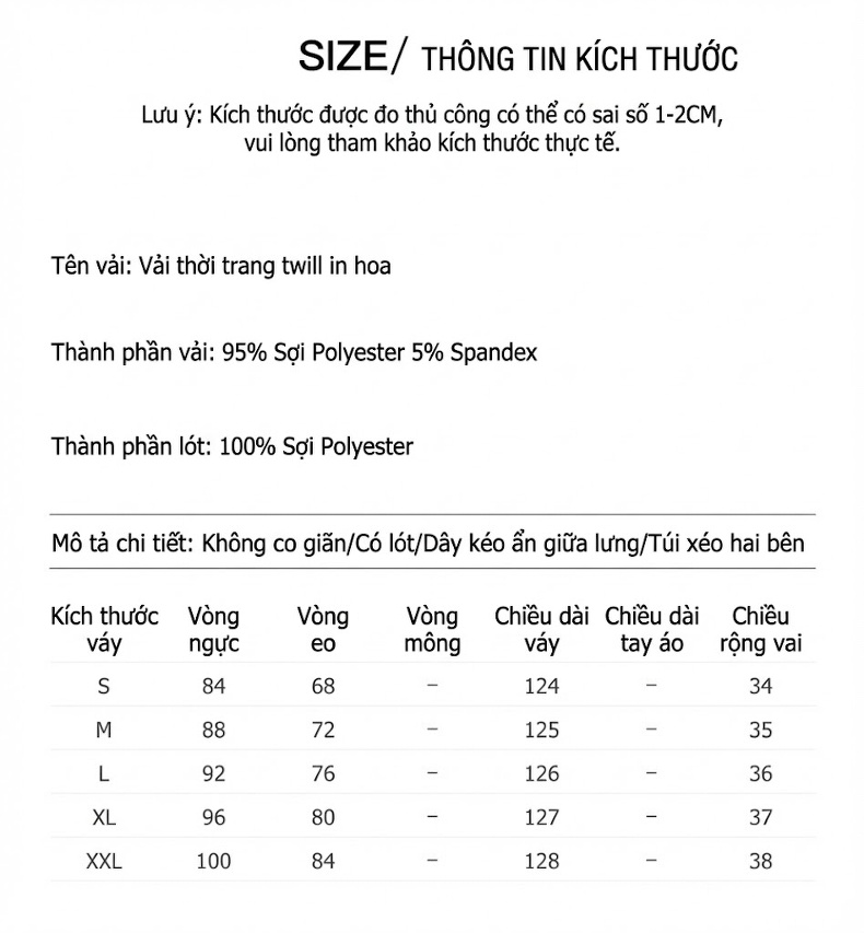 Váy liền thân Nữ dáng chữ A Không Tay Cổ Tròn Thiết Kế Eo Thon Màu Đen, Trắng, Hồng chi tiết 7