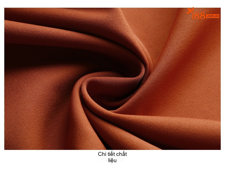 Váy liền thân Nữ dáng chữ A Thu Eo Tay Ngắn Thanh Lịch Màu Nâu, Xanh Olive, Be chi tiết 34