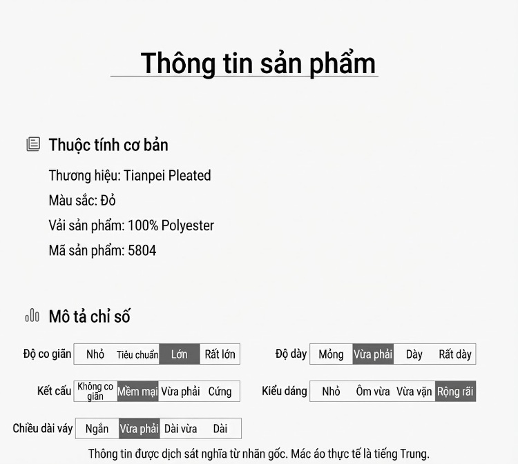 Váy liền thân Nữ Dáng Dài Thiết Kế Xếp Ly Bất Đối Xứng Phong Cách Pháp Màu Đỏ, Đen, Xám... chi tiết 5