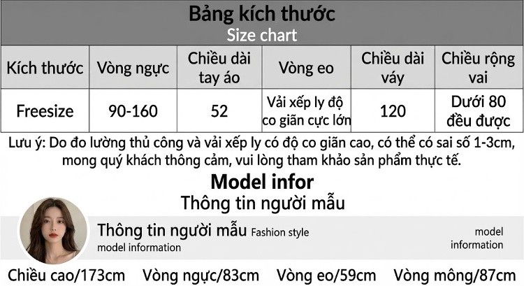 Váy liền thân Nữ Dáng Dài Xếp Ly Thiết Kế Tua Rua Cao Cấp Màu Xanh Lam, Tím, Đen, Cam... chi tiết 7