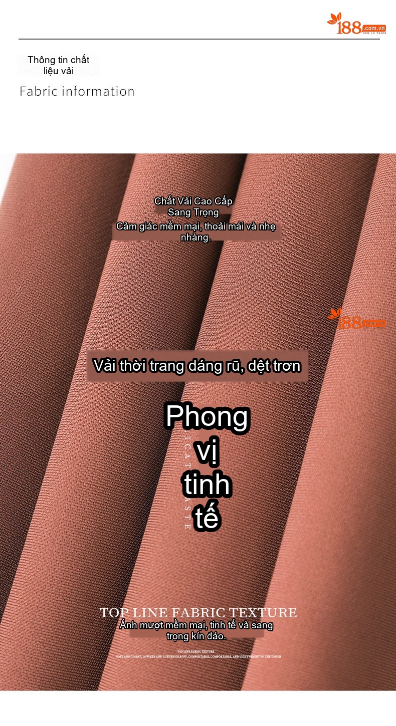 Váy liền thân Nữ Dáng Xòe Chiết Eo Phong Cách Pháp Màu Đen, Nâu chi tiết 3