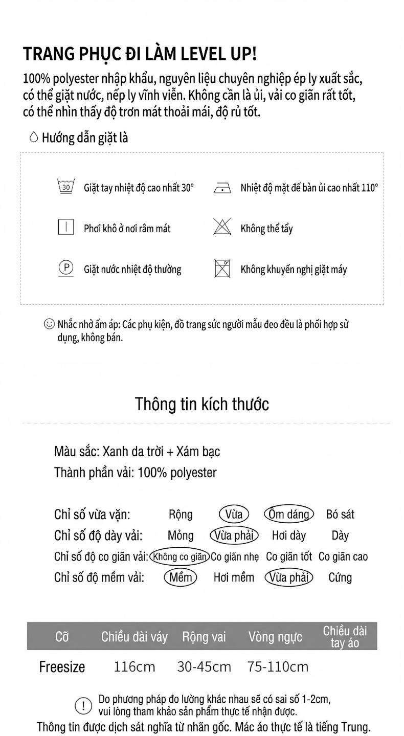 Váy liền thân Nữ Issey Miyake Thiết Kế Nhún Bèo Cổ Cao Tay Lỡ Ôm Dáng Màu Xanh Dương, Xám, Hồng, Đen chi tiết 4
