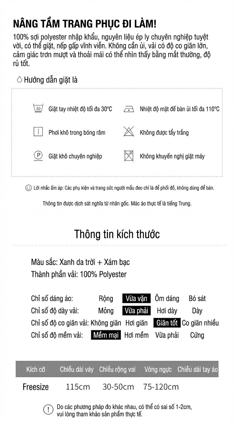 Váy liền thân Nữ Miyake Xếp Ly Phong Cách Tiểu Thư Thanh Lịch Màu Hồng, Xám, Xanh, Tím... chi tiết 4