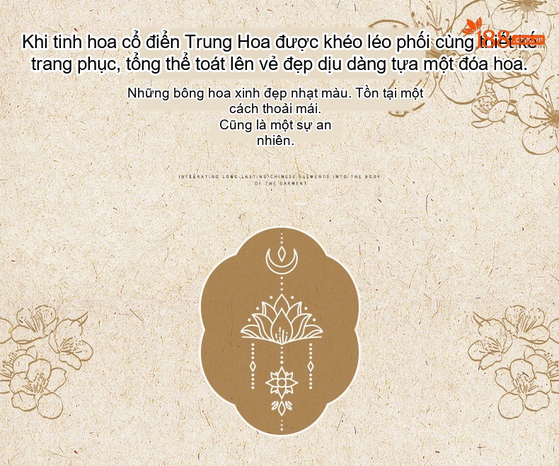 Váy Liền Thân Nữ Phong Cách Trung Hoa Cổ Điển Thiết Kế Tiểu Thư Áo Khoác Cộc Tay Khuy Nút Set 2 Món Màu Be, Trắng chi tiết 5