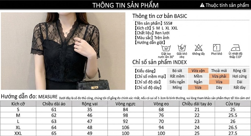 Váy liền thân Nữ Ren Lưới Hoa Nổi Màu Hồng Cổ chữ Vuông Tay Ngắn Dáng Ôm Eo chi tiết 3