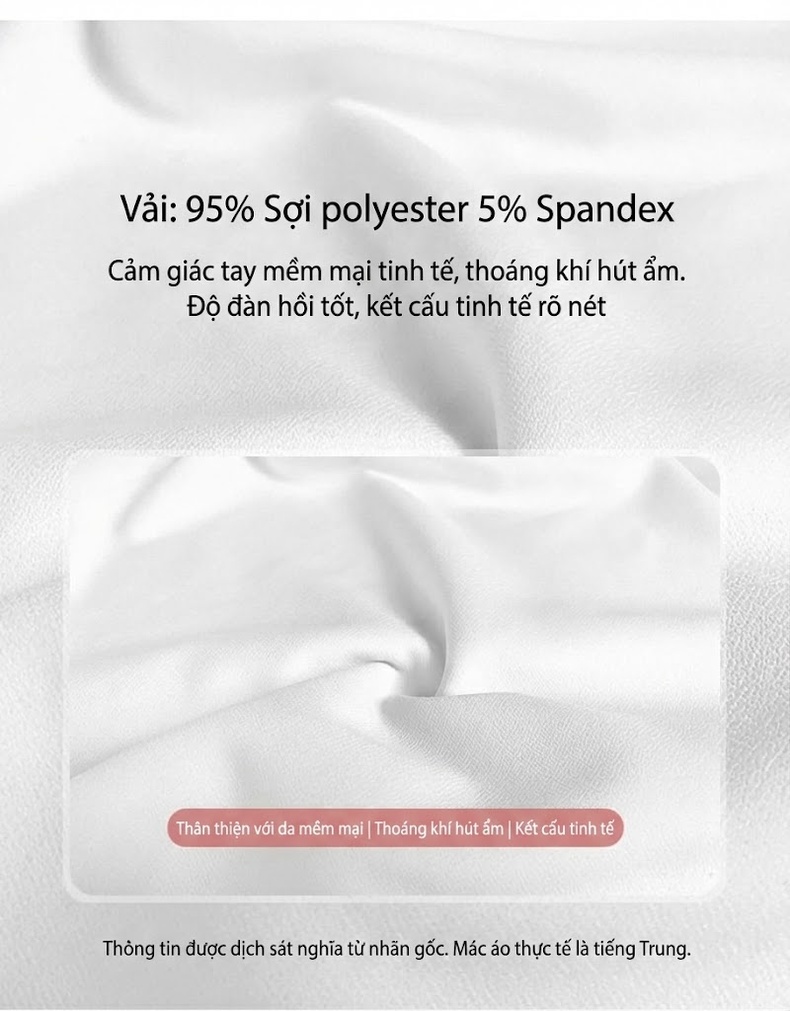 Váy liền thân Nữ Tay Bồng Cổ Trễ Vai Dáng Ôm A Màu Trắng chi tiết 3