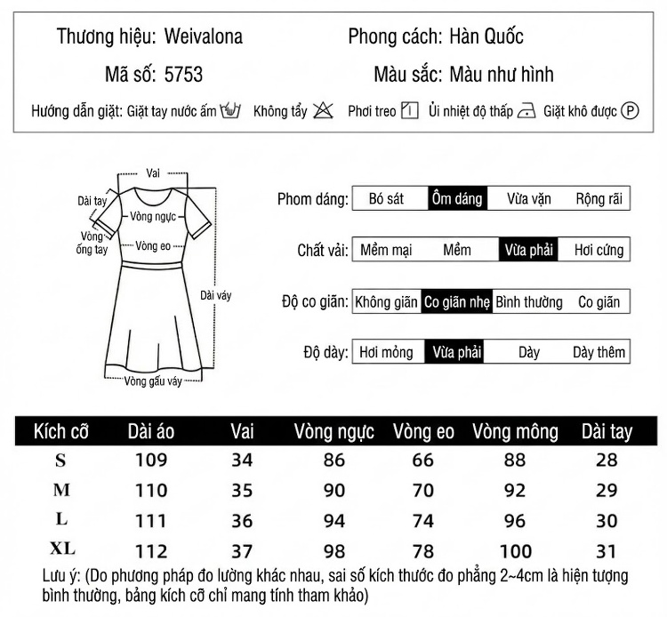 Váy liền thân Nữ Tay Ngắn Cổ chữ V Xếp Ly Eo Cao In Họa Tiết Dáng Ôm đuôi Cá Màu Hồng chi tiết 5