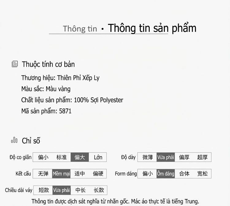 Váy liền thân Nữ Thiết Kế Bất Đối Xứng Cổ Điển Màu Vàng, Kem, Xanh Dương, Đỏ... chi tiết 34