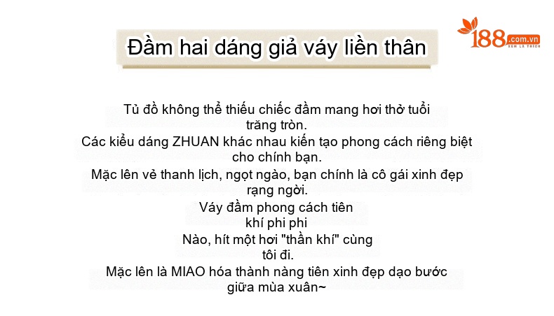 Váy liền thân Nữ Thiết Kế Giả Hai Lớp Phong Cách Tiểu Thư Cao Cấp Màu Đen, Xám, Xanh Olive chi tiết 2