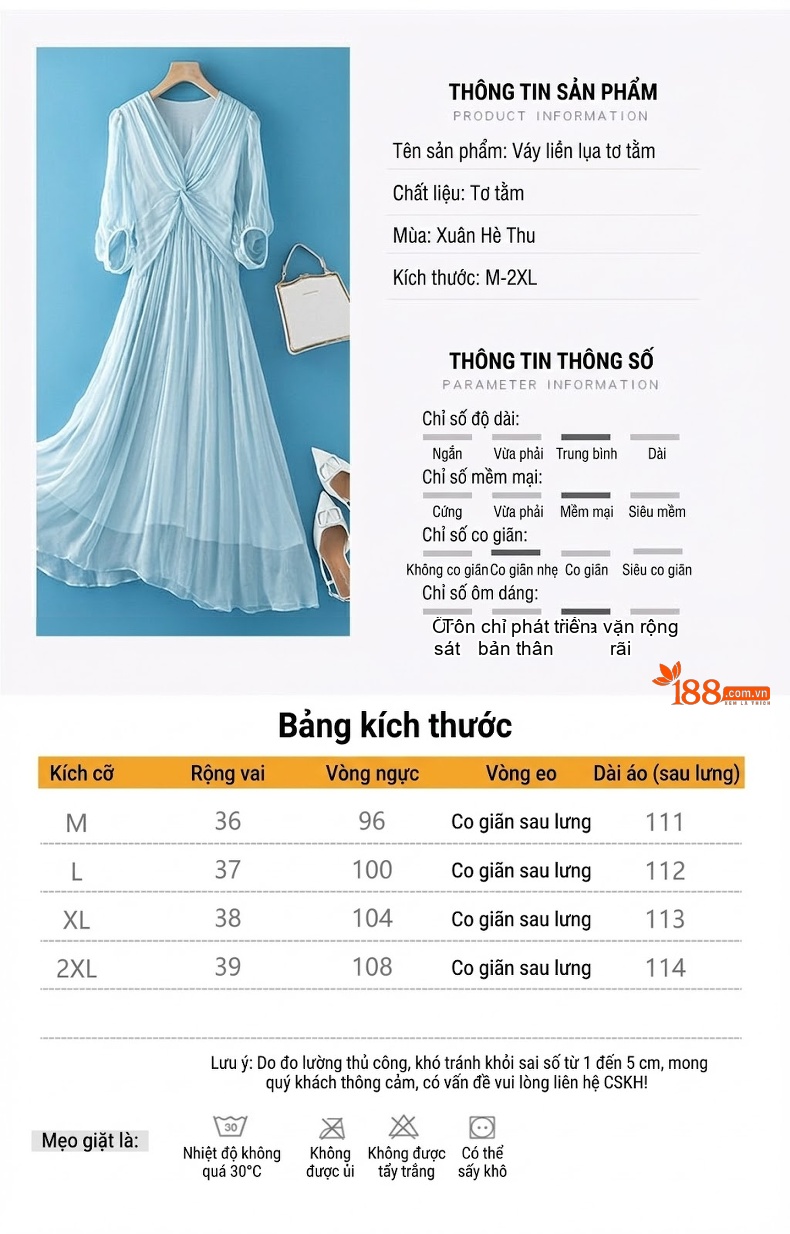 Váy Lụa Tằm Tơ Dáng Dài Thắt Eo Phong Cách Pháp Màu Hồng chi tiết 5