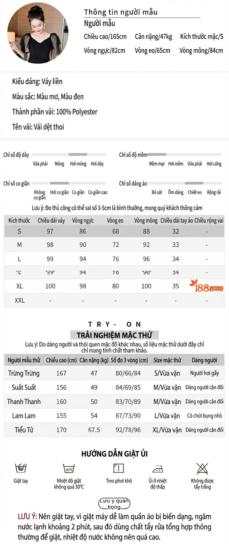 Váy Lưới Tay Bồng Nữ Dáng Ôm Thiết Kế Thanh Lịch Màu Đen, Trắng chi tiết 2