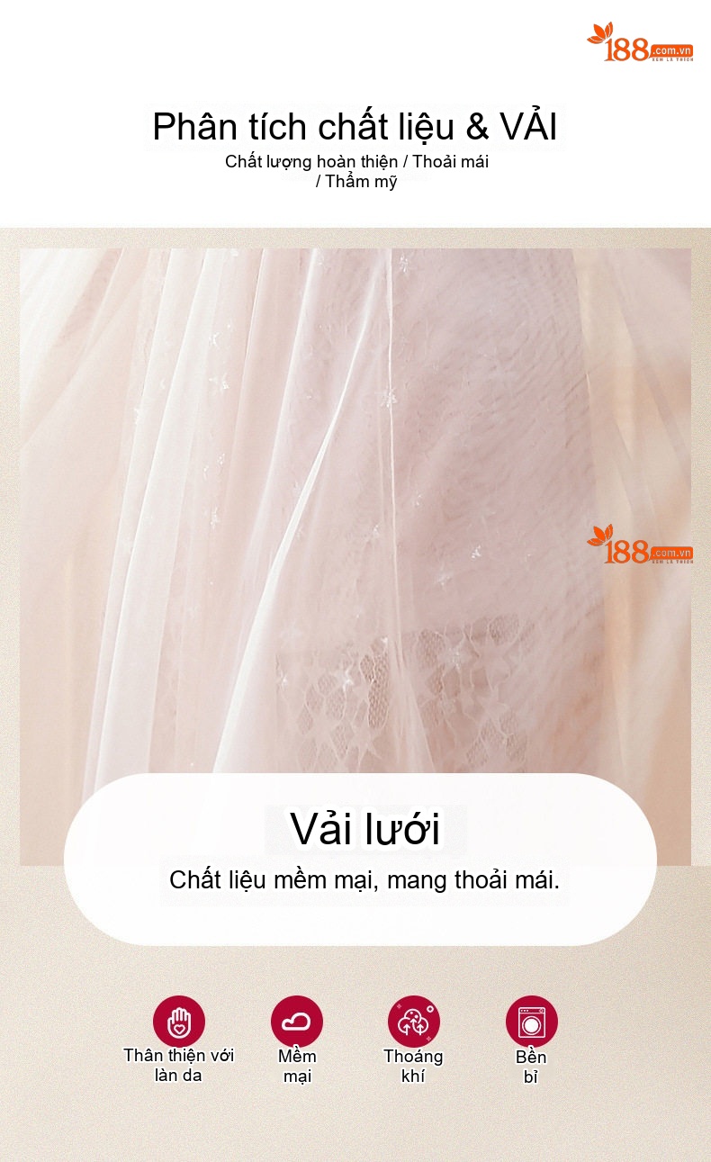 Váy Lưới Tay Dài Nữ Pháp Dáng Dài Ôm Eo Màu Hồng chi tiết 4