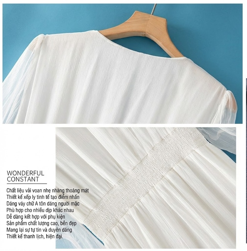 Váy Maxi Lụa Tằm Bohemian Đi Biển Mùa Hè Màu Hồng chi tiết 10
