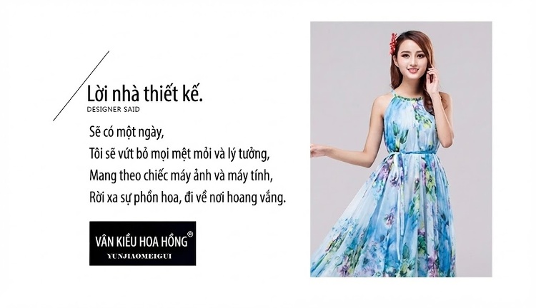Váy Maxi Nữ Dáng Dài Không Tay Họa Tiết Hoa, Che Bụng Chất Liệu Voan Màu Xanh Dương, Tím chi tiết 2
