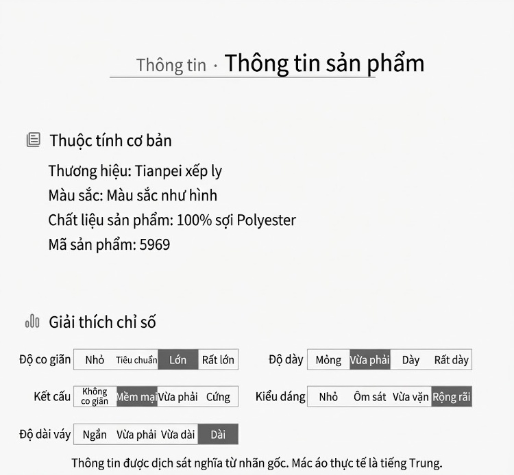 Váy Midi Nữ Thiết Kế Xếp Ly In Họa Tiết, Xẻ Tà, Dáng Rộng, Phong Cách Casual Màu Đen, Xanh Lá, Hồng chi tiết 4