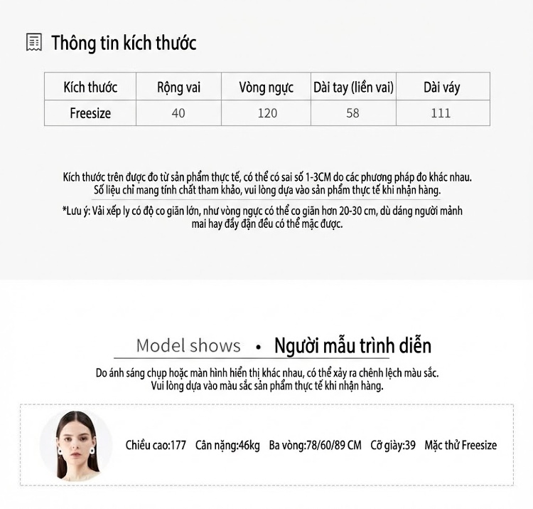 Váy Midi Nữ Thiết Kế Xếp Ly In Họa Tiết, Xẻ Tà, Dáng Rộng, Phong Cách Casual Màu Đen, Xanh Lá, Hồng chi tiết 5