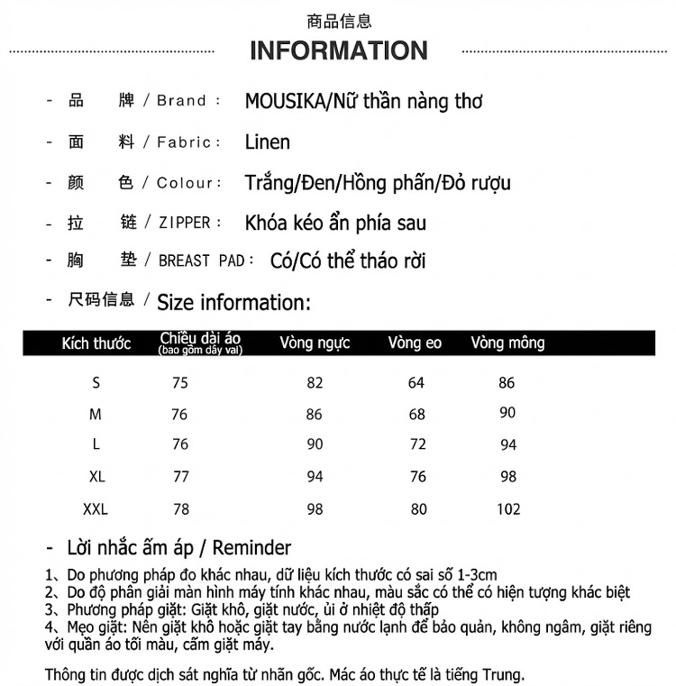 Váy Ngắn Nữ Cổ Chữ V Xẻ Sâu Hở Vai Ôm Body Màu Đen, Trắng, Hồng, Đỏ chi tiết 1