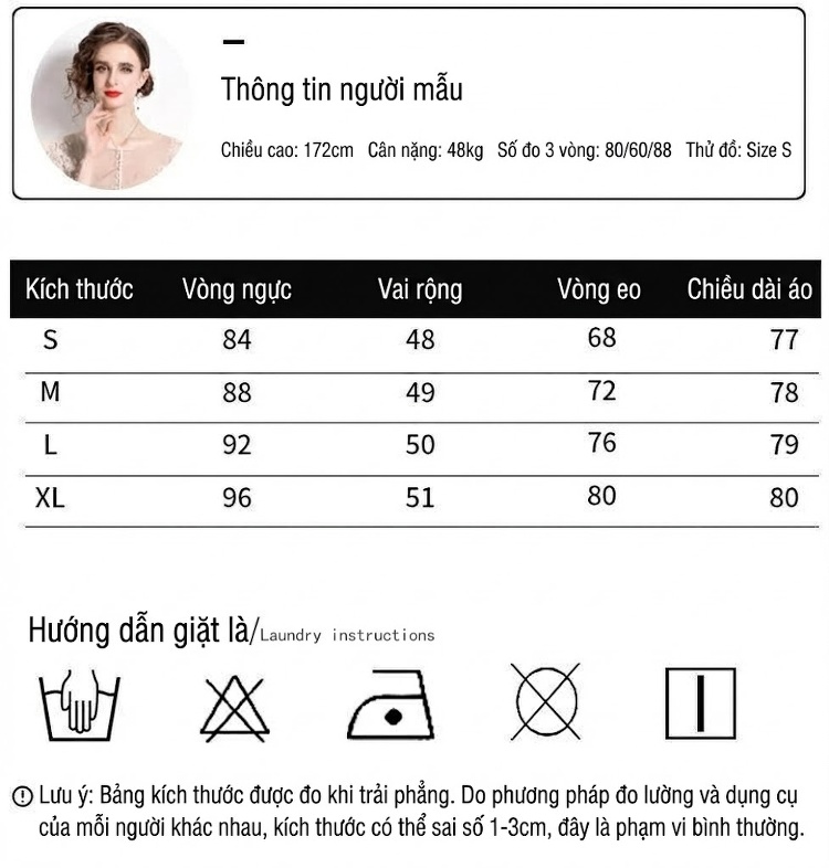 Váy Ngắn Nữ Tay Ngắn Phom A Thêu Hoa Cổ Điển Phong Cách Cung Đình Màu Kem chi tiết 5
