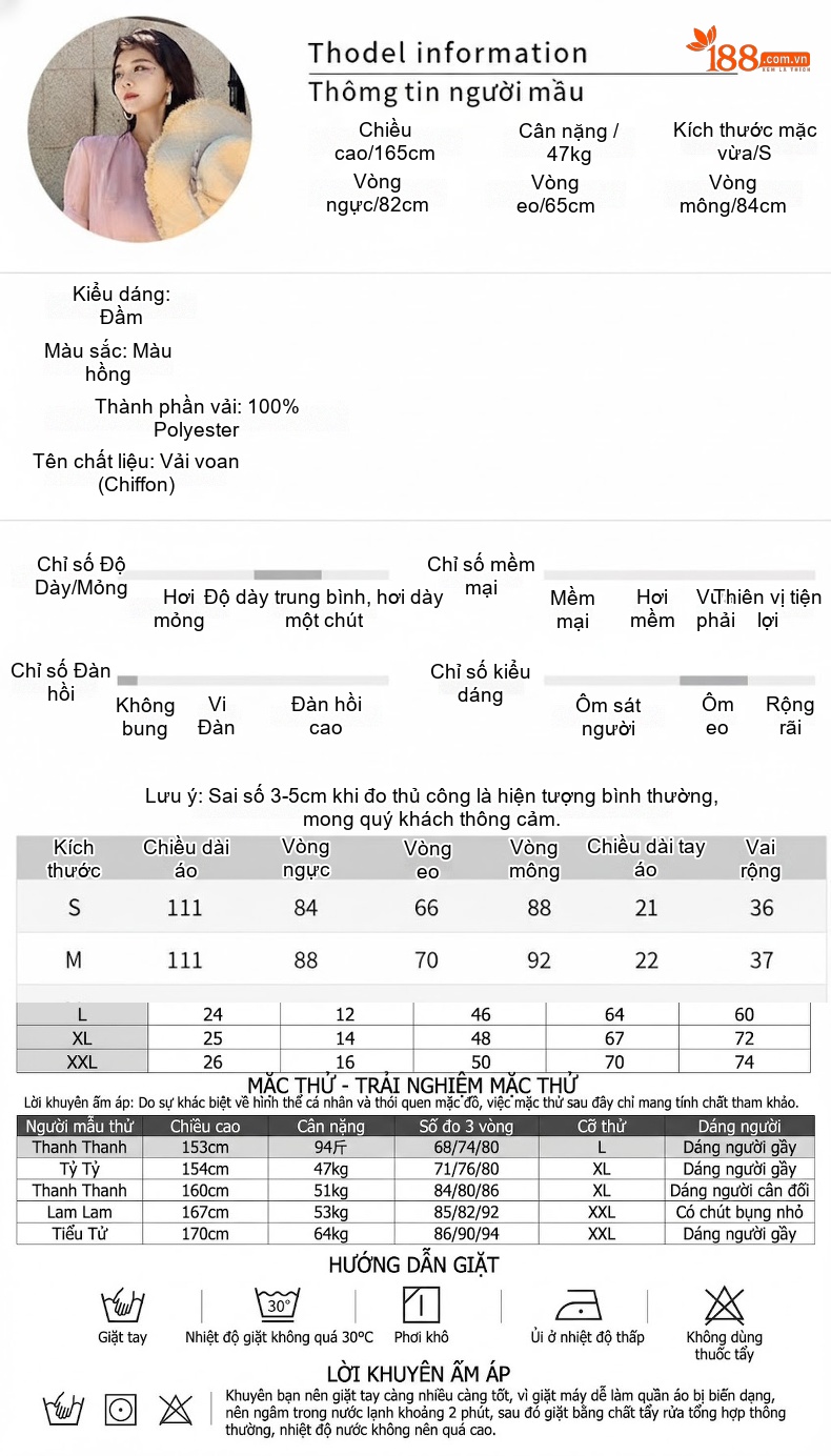 Váy Ngắn Tay Lỡ Dáng Ôm Eo Phong Cách Nhẹ Nhàng Màu Hồng chi tiết 2