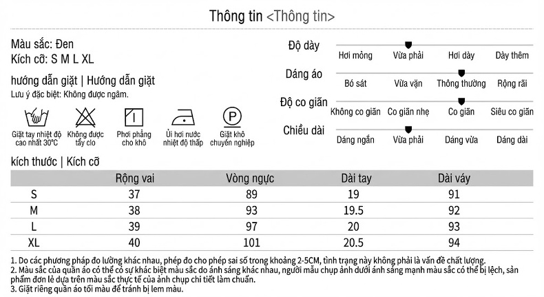 Váy Ngắn Tay Lỡ Nữ Thiết Kế Cao Cấp Màu Đen, Trắng chi tiết 2