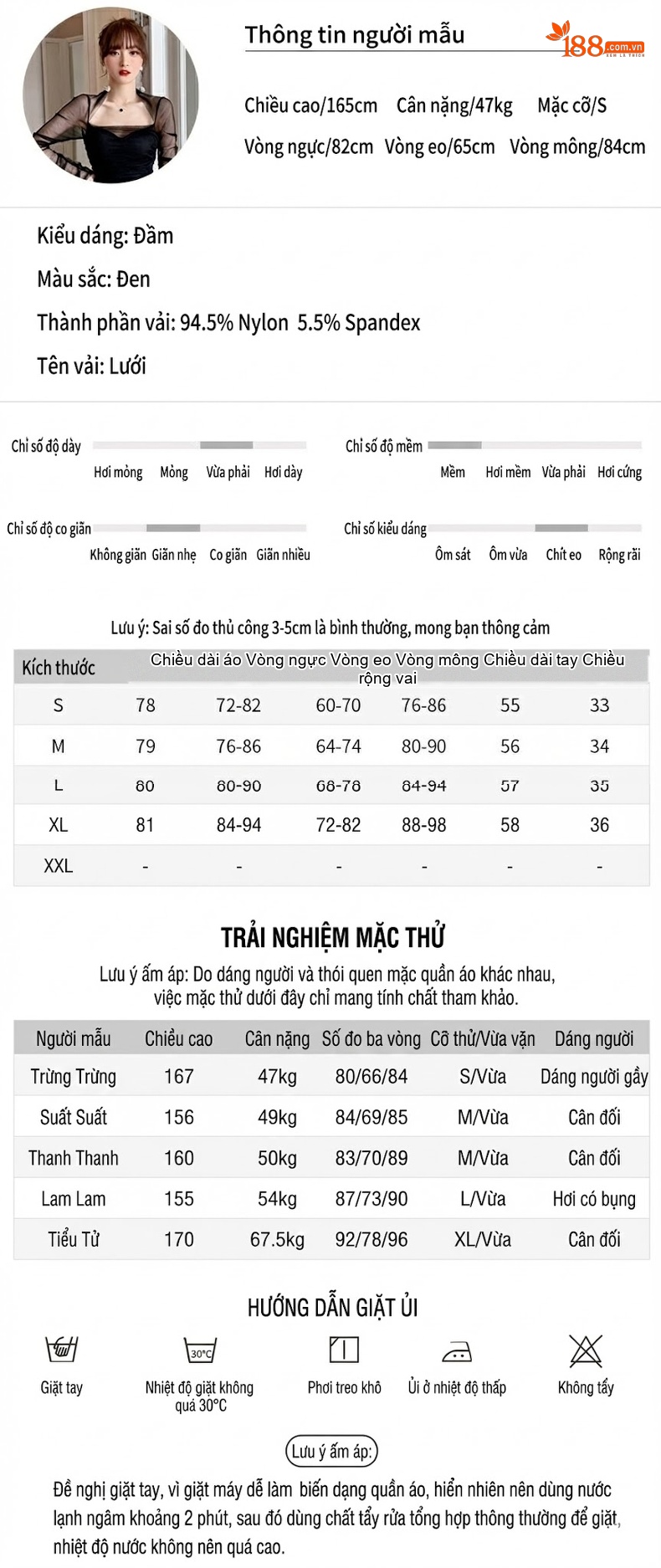 Váy Ôm Body Lưới Tay Dài Cổ chữ Vuông Xếp Ly Màu Nude, Đen chi tiết 2