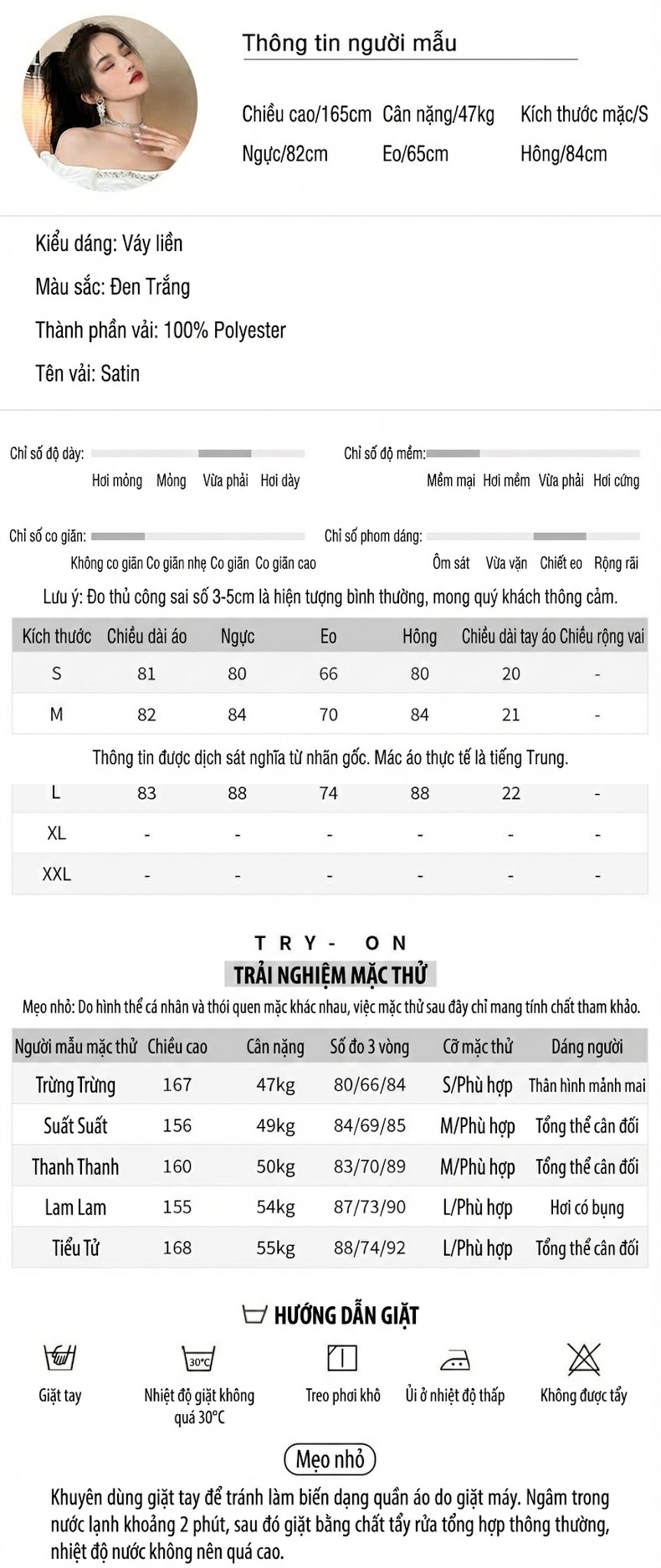 Váy Ôm Body Nữ Cổ chữ Vuông Tay Bồng Đính Đá Màu Trắng, Đen chi tiết 2
