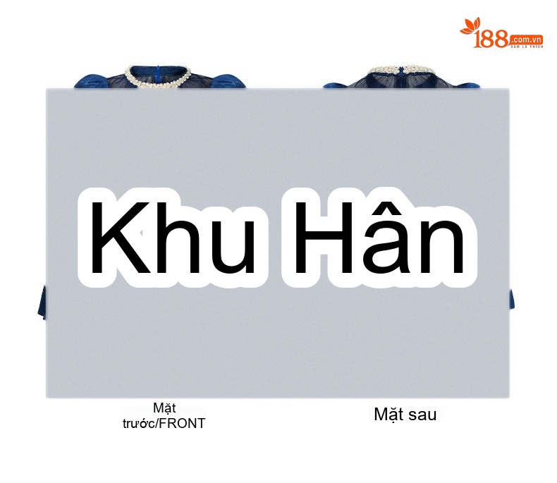 Váy Ôm Body Nữ Dài Tay Đính Hạt Cườm Thiết Kế Xếp Ly Màu Xanh Đen chi tiết 4