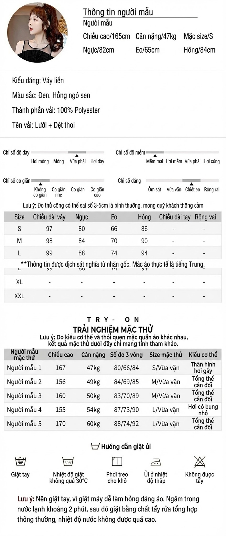 Váy Ôm Body Nữ Hở Vai Bèo Nhún Lưới Quyến Rũ Tôn Dáng Màu Đen, Hồng chi tiết 2